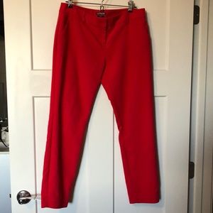 Express Columnist pants, 4 regular, red